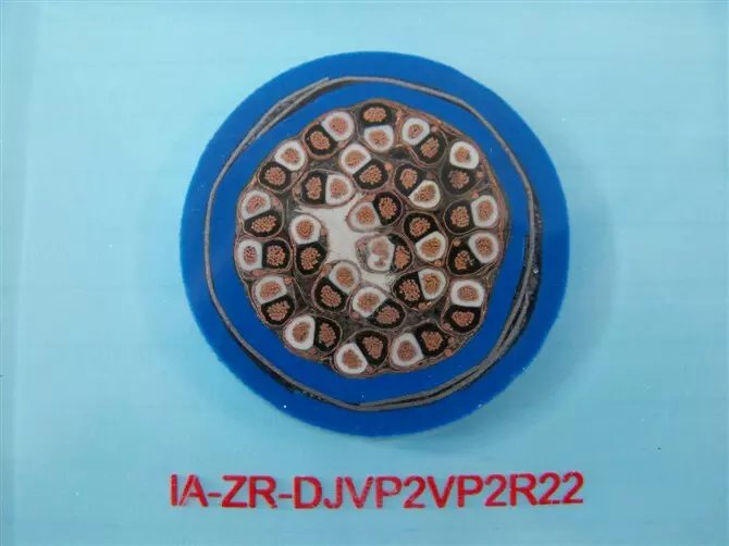 IA-ZR-DJVP2VP2R22 24*2*1.0藍(lán)色護套阻燃計算機本安屏蔽電纜